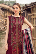Maria B | M Prints Winter 24 | MPT-2406-B by Maria B - Designer Dress  - Type : Ladies Clothes - Available at Libayah - 100% Original 