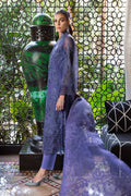 Maria B | Luxury Lawn 25 | D-2506-B by Maria B - Designer Dress - Type: Ladies Clothes - Available at Libayah - 100% Original
