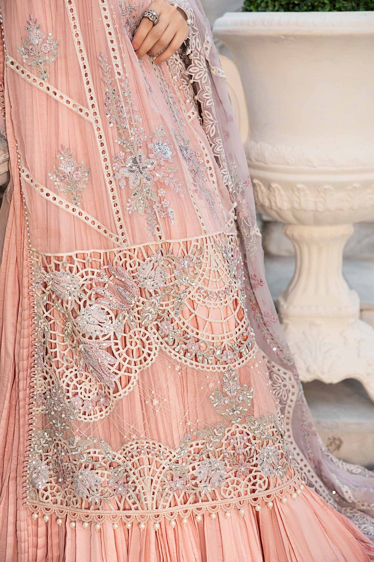 Maria B | Chiffon Formals 24 | Chiffon Suit | MPC-24-106 by Maria B - Designer Dress - Type: Formal - Available at Libayah - 100% Original