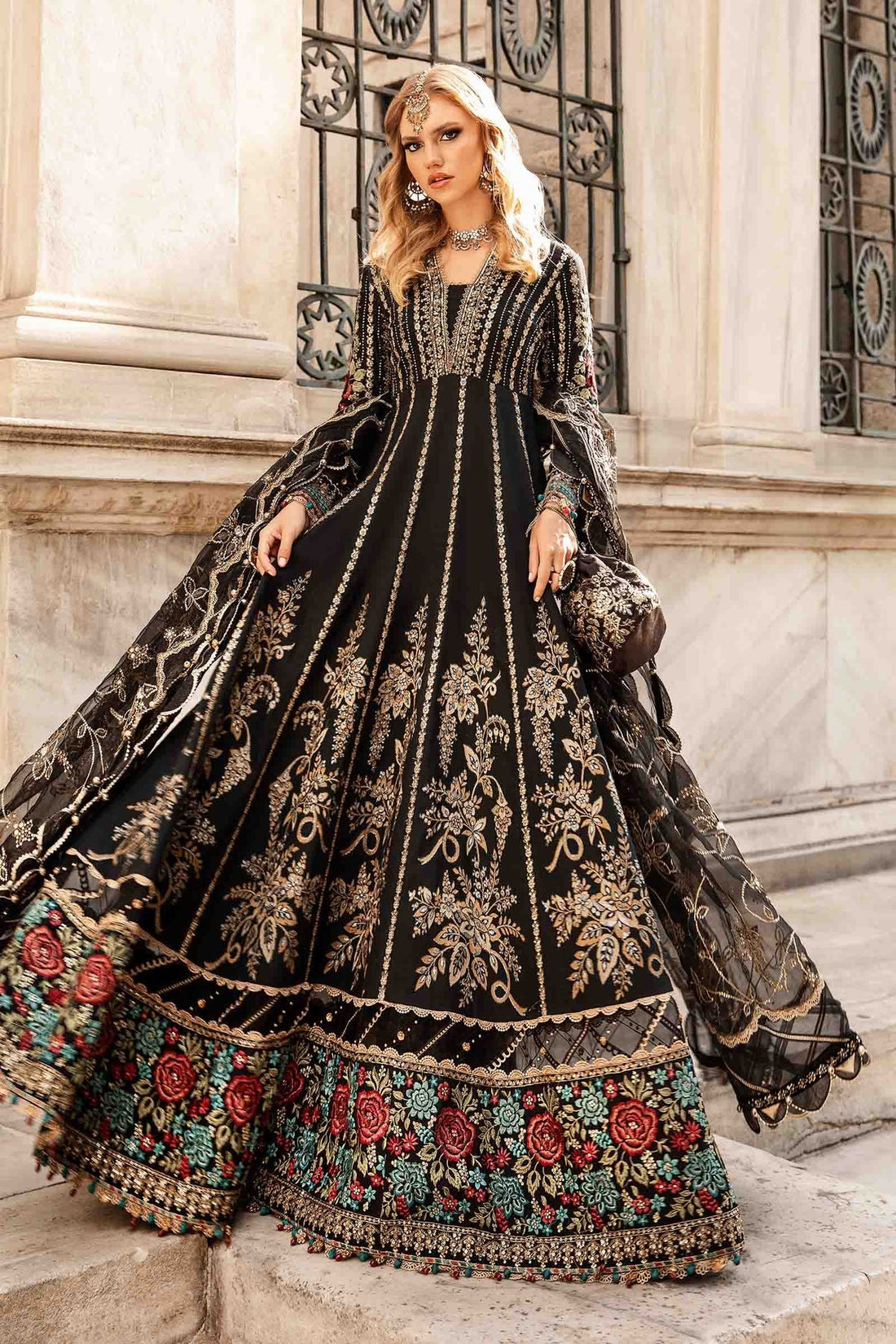 Maria B | Sateen Formals 24 | CST-806 by Maria B - Designer Dress - Type: Formal - Available at Libayah - 100% Original