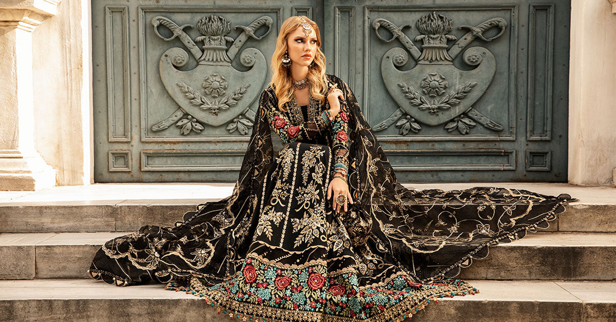Maria B | Sateen Formals 24 | CST-806 by Maria B - Designer Dress - Type: Formal - Available at Libayah - 100% Original