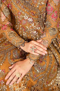 Maria B | Mbroidered Formals 24 | Organza Suit | BD-2907 by Maria B - Designer Dress  - Type : Wedding Dress - Available at Libayah - 100% Original 