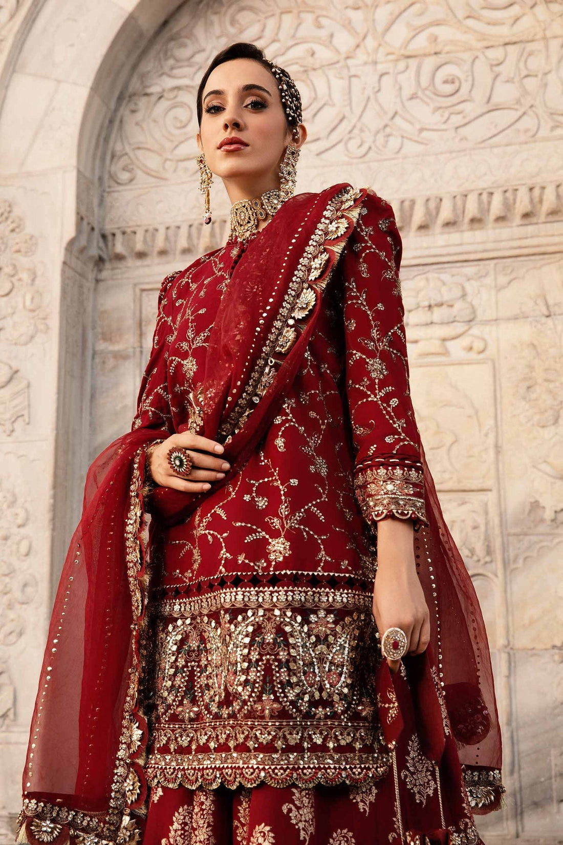 Maria B | Sateen Formals 24 | CST-807 by Maria B - Designer Dress - Type: Formal - Available at Libayah - 100% Original