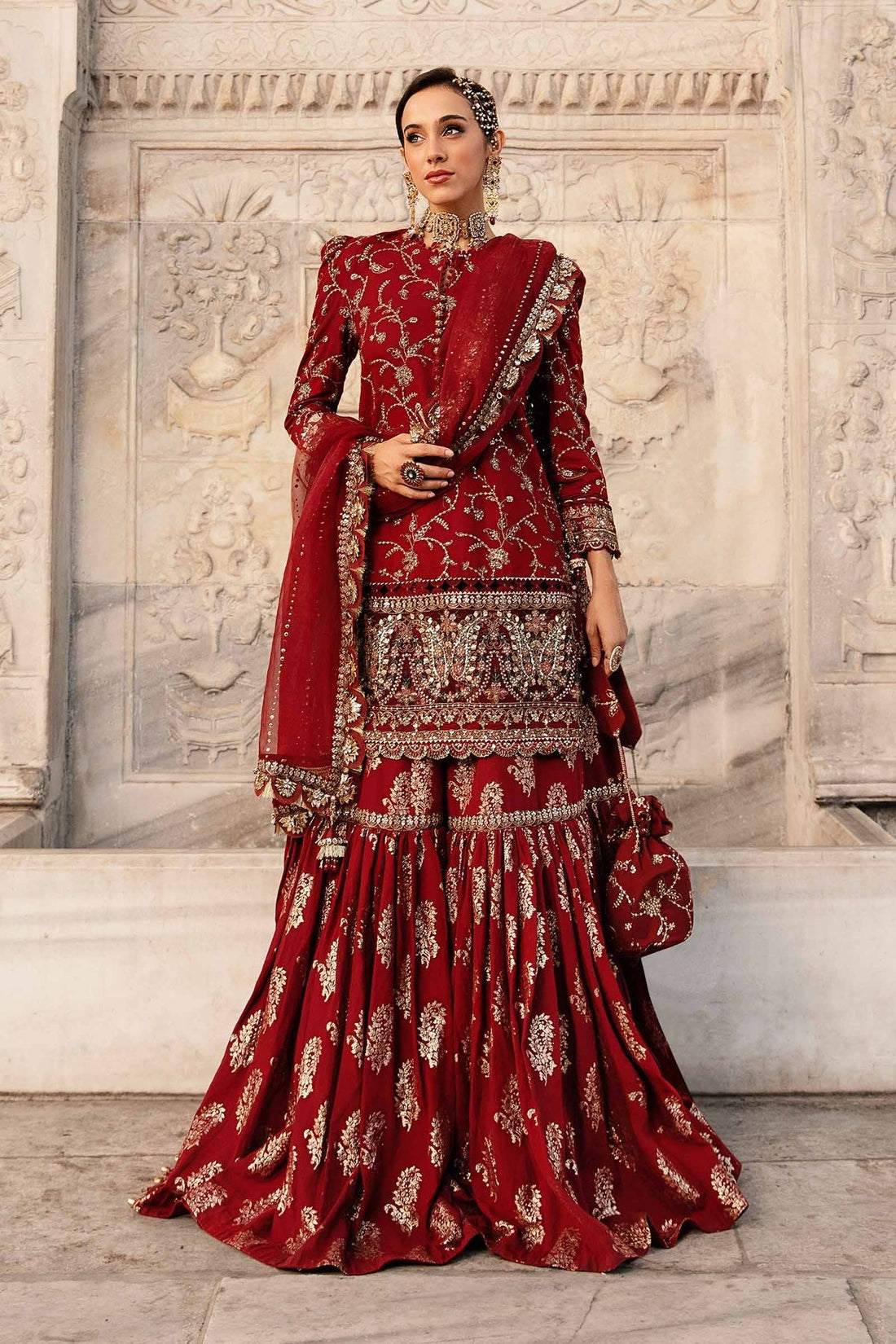 Maria B | Sateen Formals 24 | CST-807 by Maria B - Designer Dress - Type: Formal - Available at Libayah - 100% Original