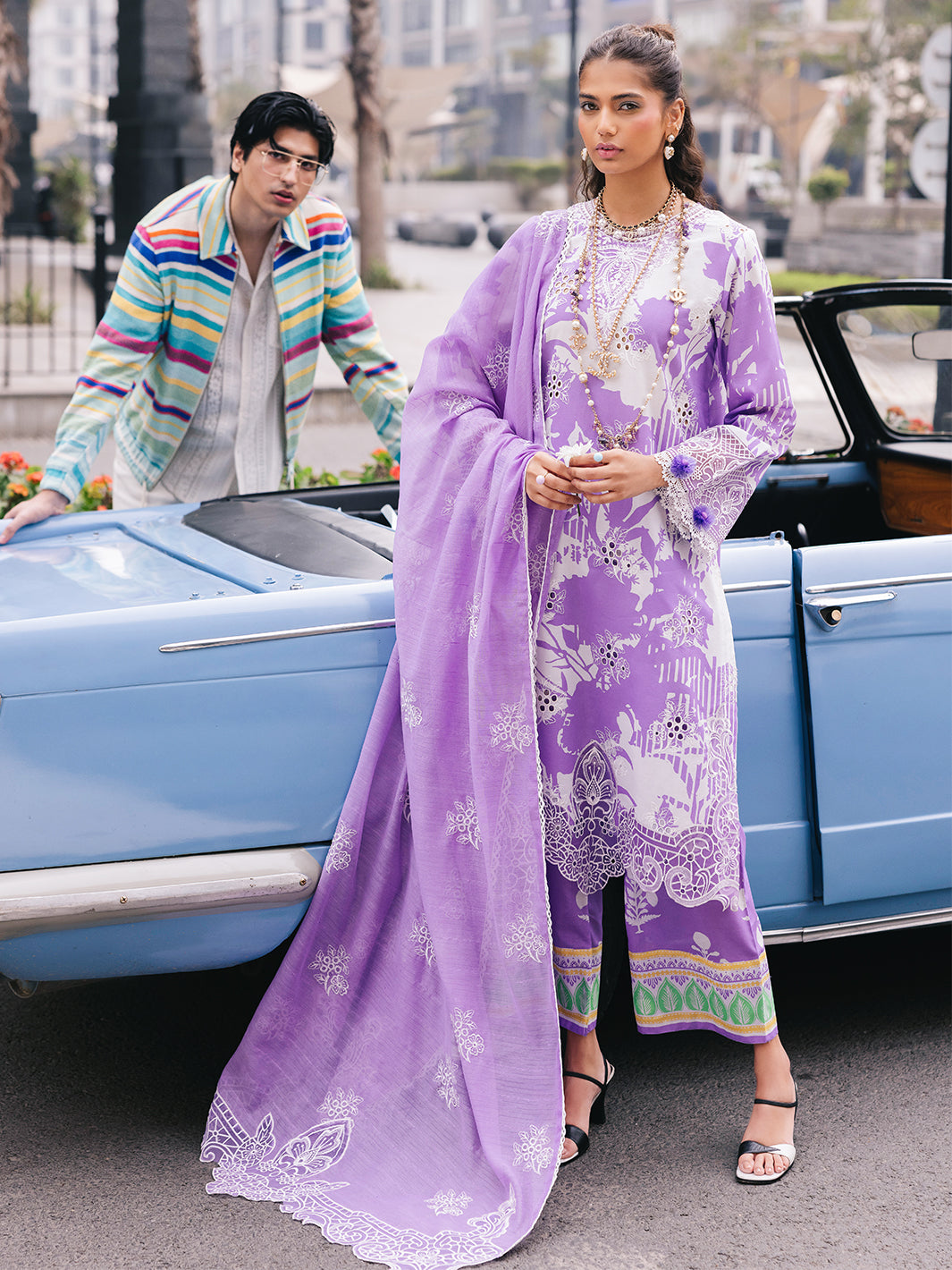 Mahnur | Broadway Luxury Lawn 25 | Viola by Mahnur - Designer Dress - Type: Ladies Clothes - Available at Libayah - 100% Original