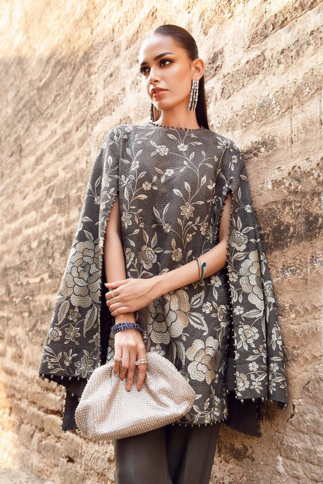 Maria B | M Prints Winter 24 | MPT-2408-B by Maria B - Designer Dress  - Type : Ladies Clothes - Available at Libayah - 100% Original 