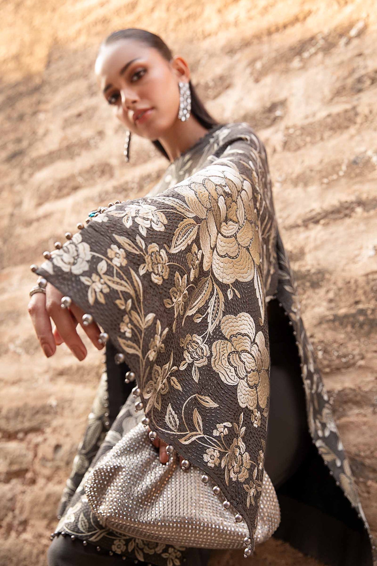 Maria B | M Prints Winter 24 | MPT-2408-B by Maria B - Designer Dress  - Type : Ladies Clothes - Available at Libayah - 100% Original 