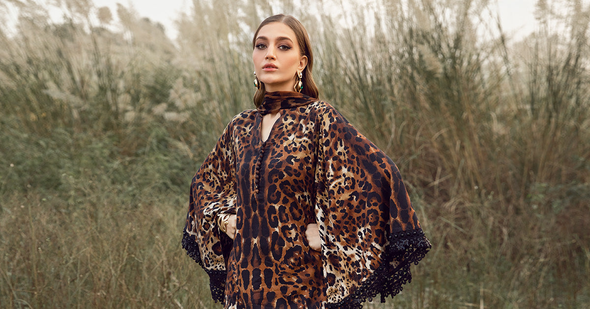 Maria B | M Prints Winter 24 | MPT-2409-B by Maria B - Designer Dress  - Type : Ladies Clothes - Available at Libayah - 100% Original 