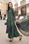 Maria B | M Prints Fall Edit 24 | MPT-2309-B by Maria B - Designer Dress  - Type : Ladies Clothes - Available at Libayah - 100% Original 