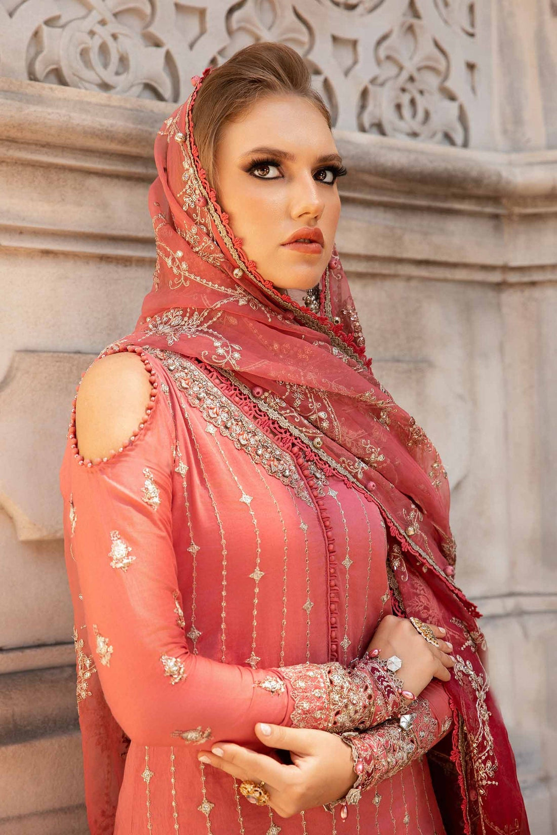Maria B | Sateen Formals 24 | CST-809 by Maria B - Designer Dress - Type: Formal - Available at Libayah - 100% Original