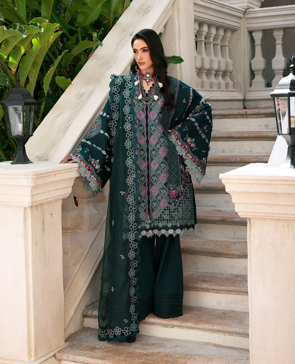 Republic Womenswear | Kalani Eid Luxury Lawn 25 | D1-B - Zehra by Republic Womenswear - Designer Dress - Type: Ladies Clothes - Available at Libayah - 100% Original