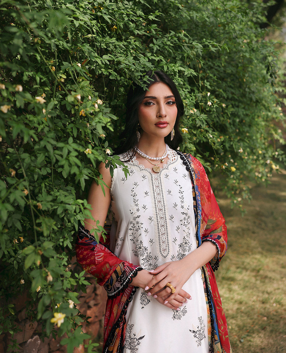 Republic Womenswear | Talia Luxury Lawn 25 | D1-B - Lunara by Republic Womenswear - Designer Dress - Type: Ladies Clothes - Available at Libayah - 100% Original