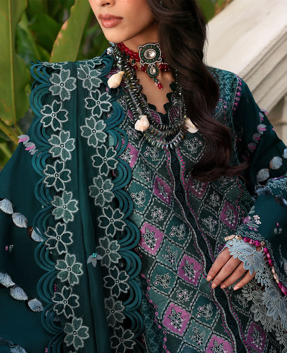 Republic Womenswear | Kalani Eid Luxury Lawn 25 | D1-B - Zehra by Republic Womenswear - Designer Dress - Type: Ladies Clothes - Available at Libayah - 100% Original