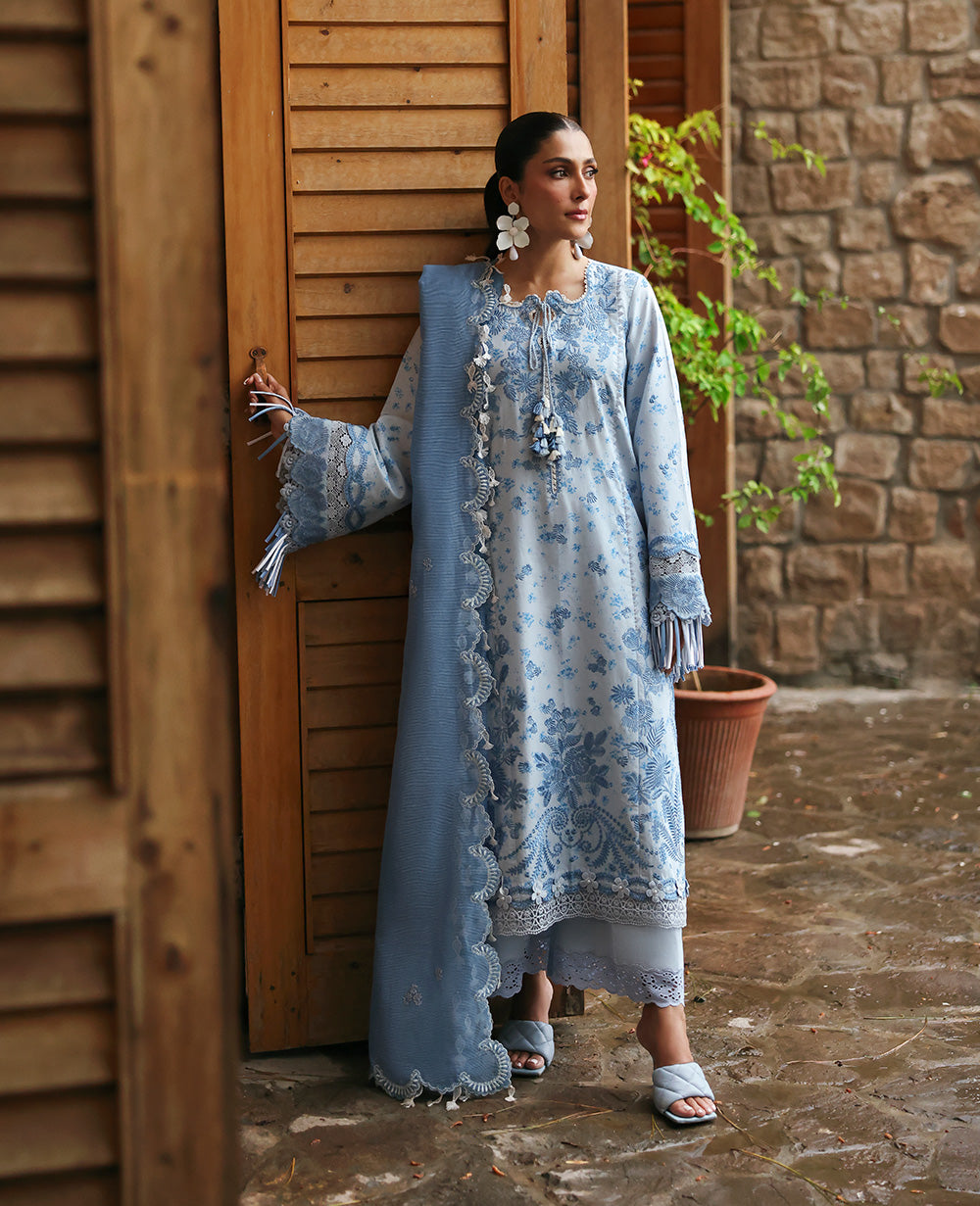 Republic Womenswear | Talia Luxury Lawn 25 | D2-B - Mireya by Republic Womenswear - Designer Dress - Type: Ladies Clothes - Available at Libayah - 100% Original