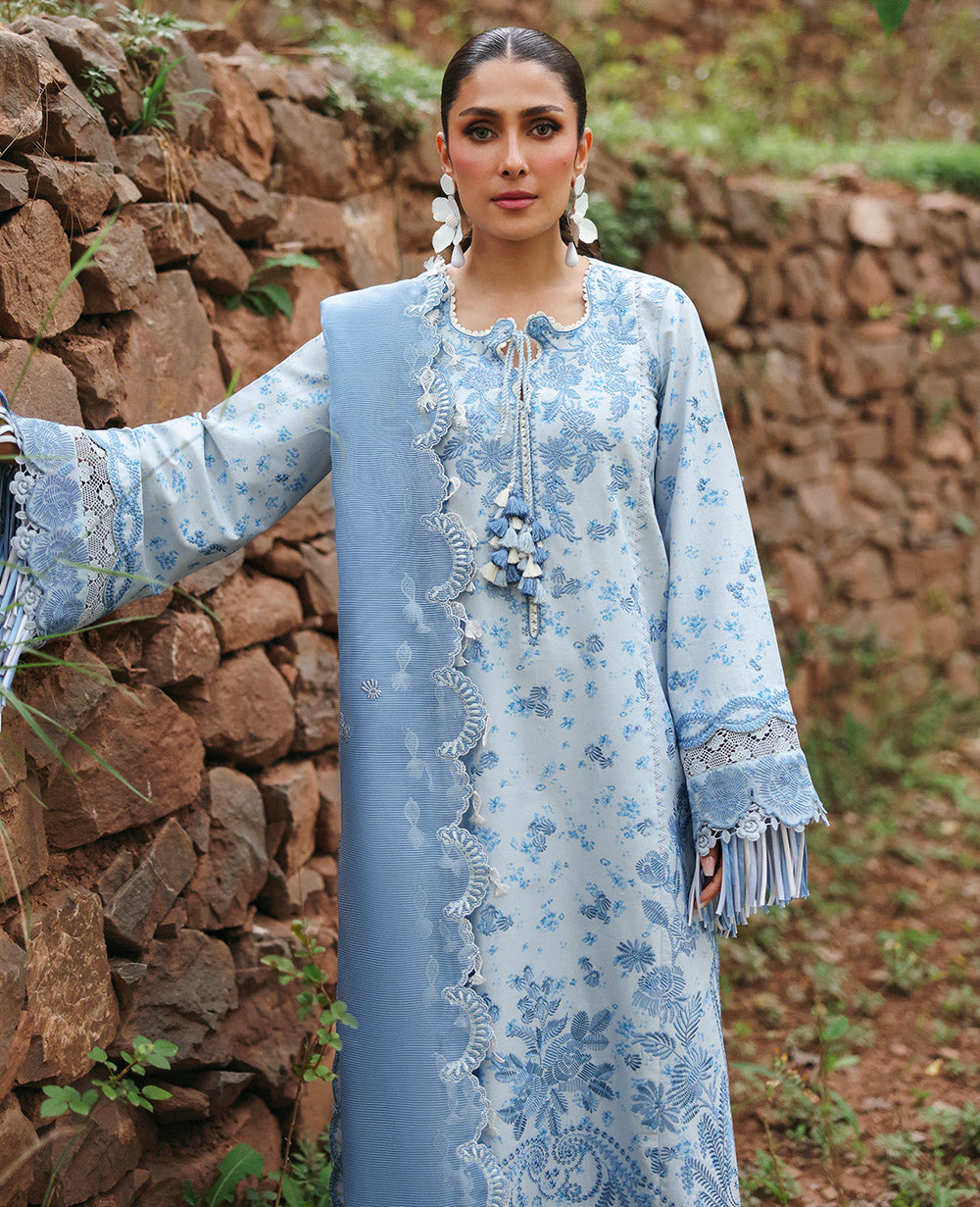 Republic Womenswear | Talia Luxury Lawn 25 | D2-B - Mireya by Republic Womenswear - Designer Dress - Type: Ladies Clothes - Available at Libayah - 100% Original