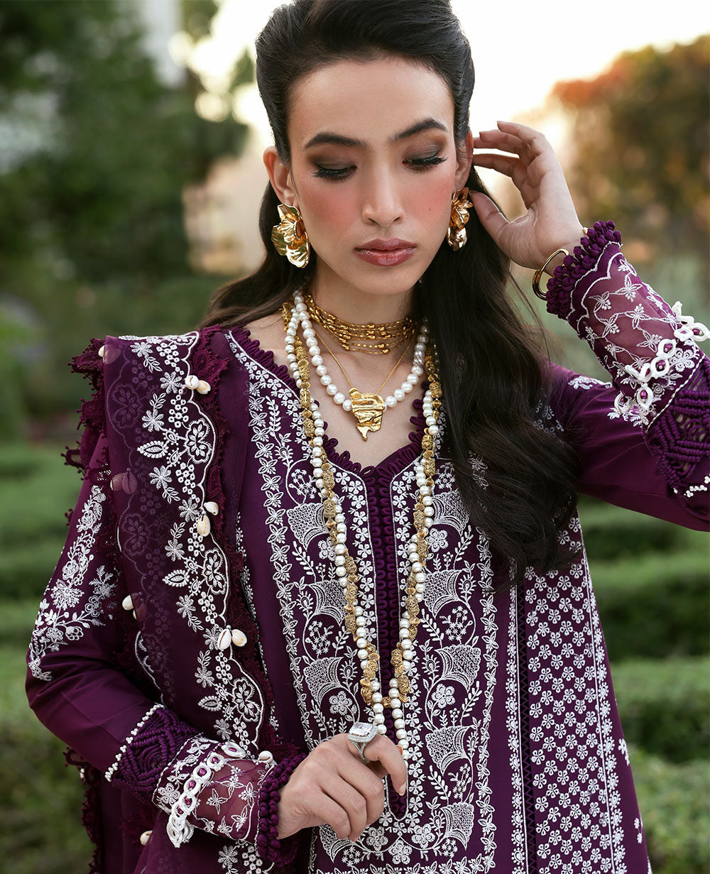 Republic Womenswear | Kalani Eid Luxury Lawn 25 | D3-A - Elara by Republic Womenswear - Designer Dress - Type: Ladies Clothes - Available at Libayah - 100% Original