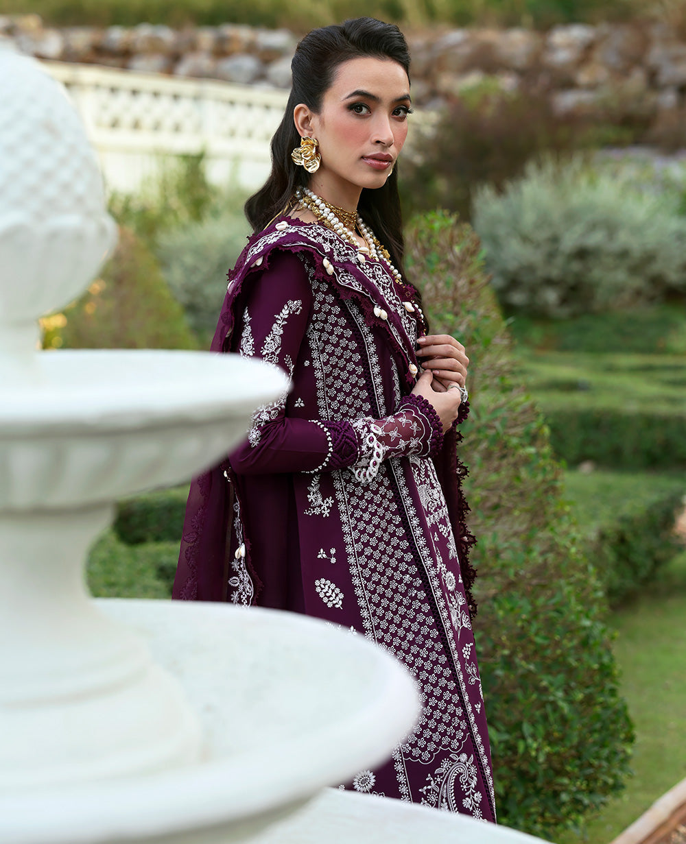 Republic Womenswear | Kalani Eid Luxury Lawn 25 | D3-A - Elara by Republic Womenswear - Designer Dress - Type: Ladies Clothes - Available at Libayah - 100% Original