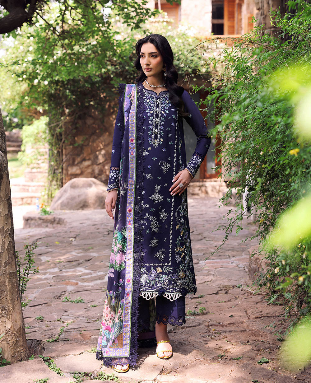 Republic Womenswear | Talia Luxury Lawn 25 | D3-B - Saia by Republic Womenswear - Designer Dress - Type: Ladies Clothes - Available at Libayah - 100% Original