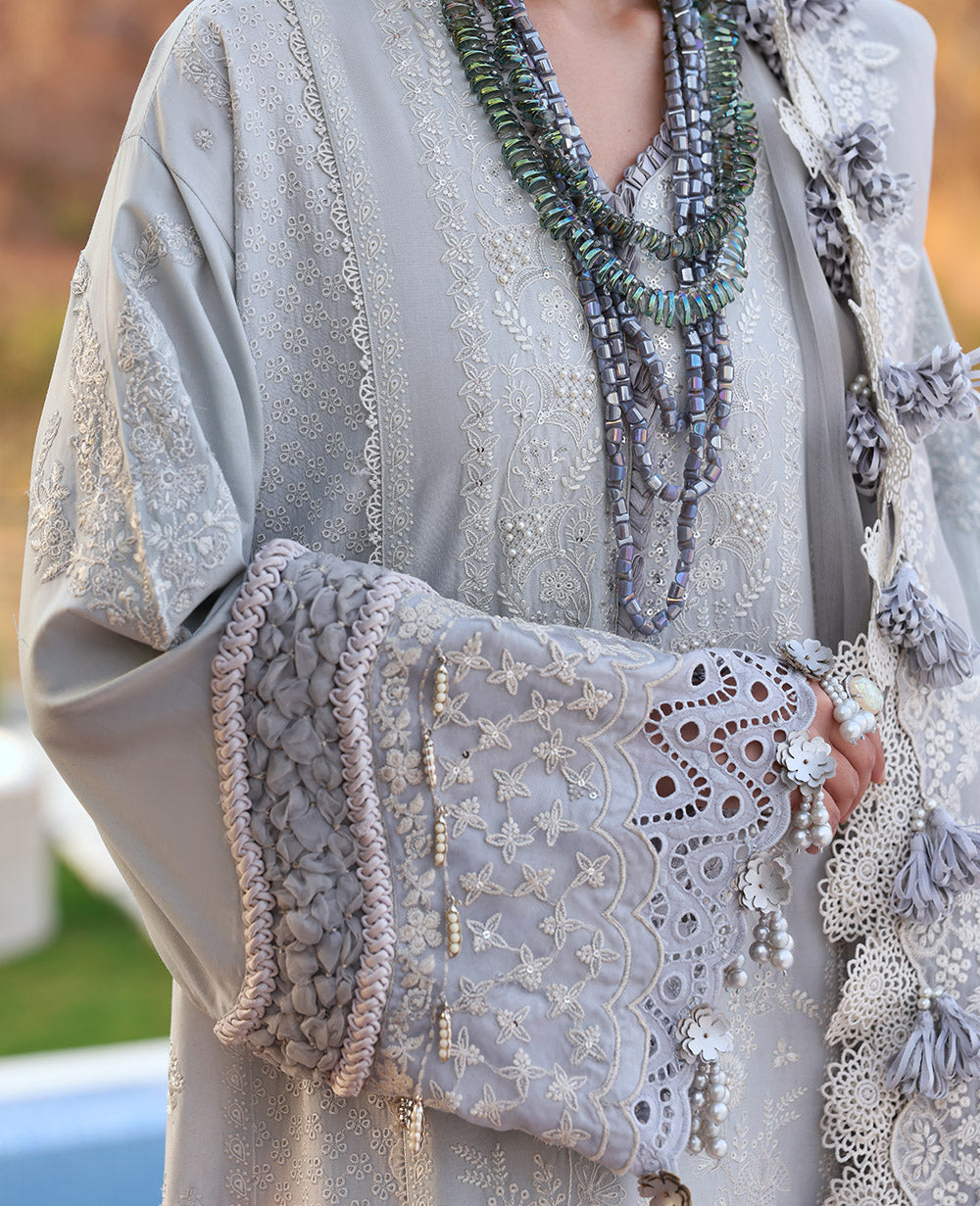 Republic Womenswear | Kalani Eid Luxury Lawn 25 | D3-B - Sitara by Republic Womenswear - Designer Dress - Type: Ladies Clothes - Available at Libayah - 100% Original