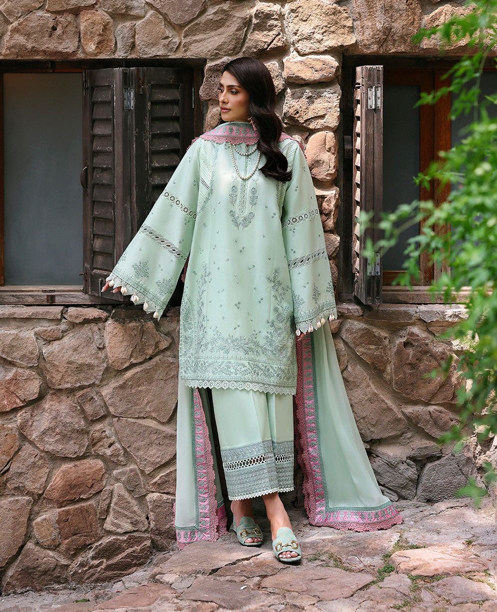 Republic Womenswear | Talia Luxury Lawn 25 | D4-A - Zayli by Republic Womenswear - Designer Dress - Type: Ladies Clothes - Available at Libayah - 100% Original