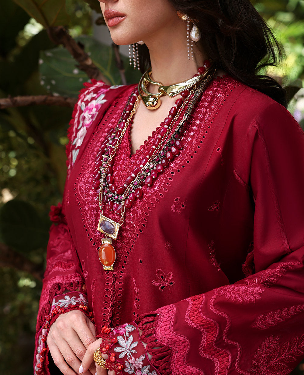 Republic Womenswear | Kalani Eid Luxury Lawn 25 | D4-A - Rhea by Republic Womenswear - Designer Dress - Type: Ladies Clothes - Available at Libayah - 100% Original