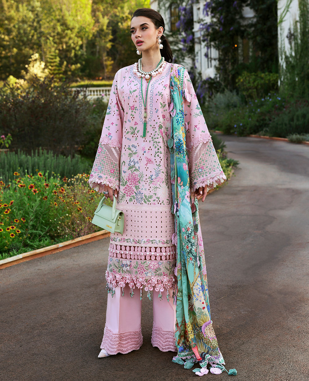 Republic Womenswear | Kalani Eid Luxury Lawn 25 | D5-A - Meher by Republic Womenswear - Designer Dress - Type: Ladies Clothes - Available at Libayah - 100% Original
