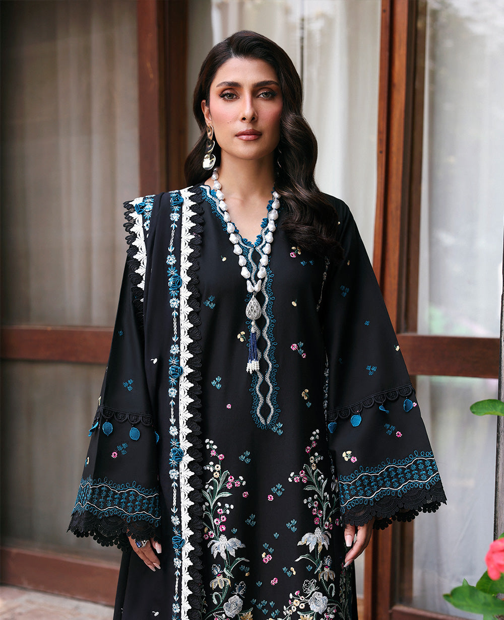 Republic Womenswear | Talia Luxury Lawn 25 | D5-B - Zarae by Republic Womenswear - Designer Dress - Type: Ladies Clothes - Available at Libayah - 100% Original