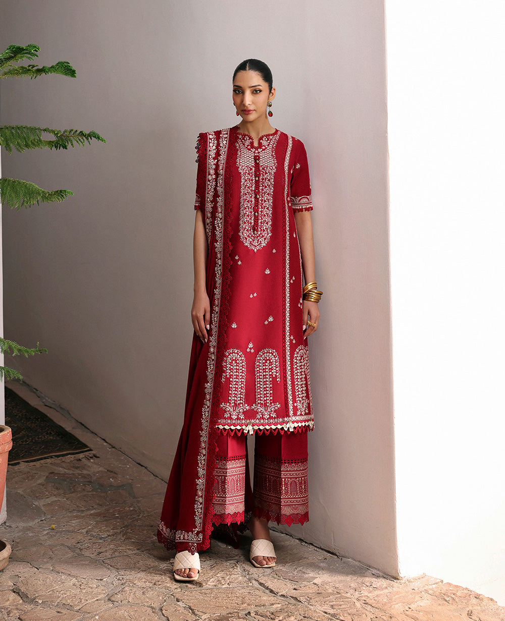 Republic Womenswear | Talia Luxury Lawn 25 | D6-A - Evara by Republic Womenswear - Designer Dress - Type: Ladies Clothes - Available at Libayah - 100% Original