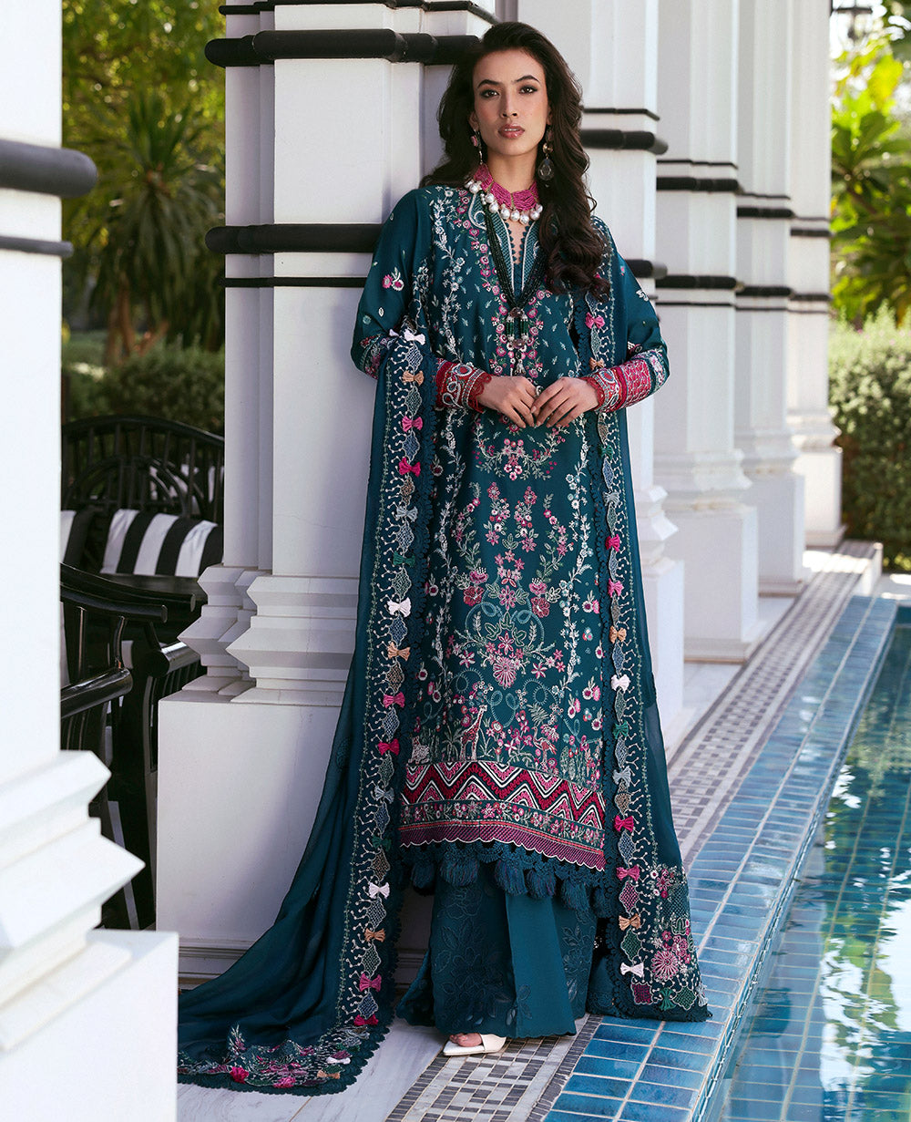 Republic Womenswear | Kalani Eid Luxury Lawn 25 | D6-B - Talia by Republic Womenswear - Designer Dress - Type: Ladies Clothes - Available at Libayah - 100% Original