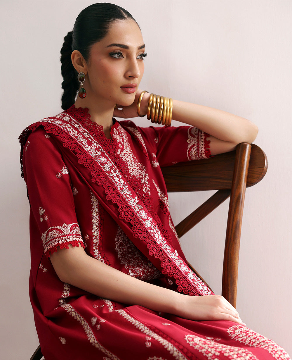 Republic Womenswear | Talia Luxury Lawn 25 | D6-A - Evara by Republic Womenswear - Designer Dress - Type: Ladies Clothes - Available at Libayah - 100% Original