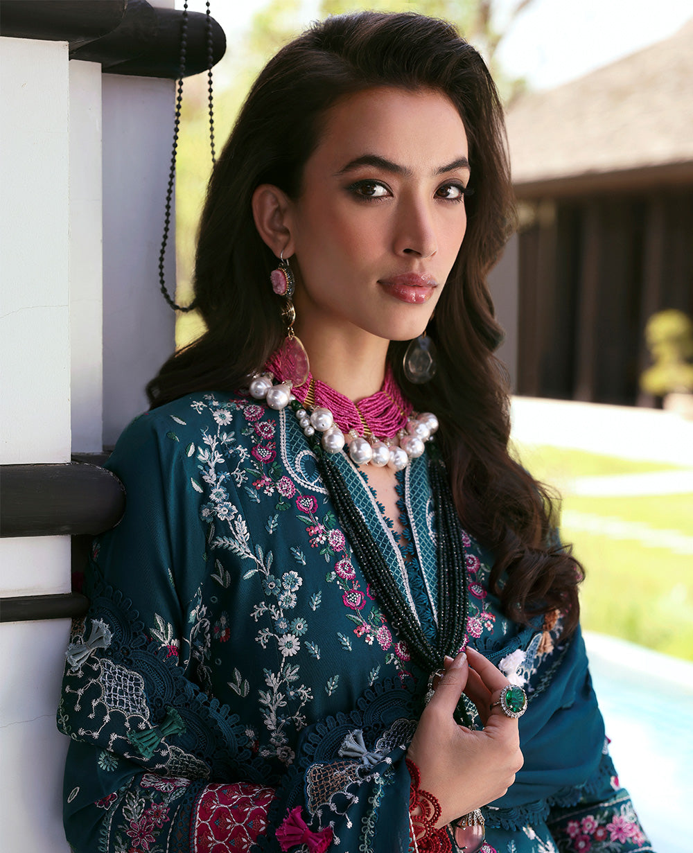 Republic Womenswear | Kalani Eid Luxury Lawn 25 | D6-B - Talia by Republic Womenswear - Designer Dress - Type: Ladies Clothes - Available at Libayah - 100% Original