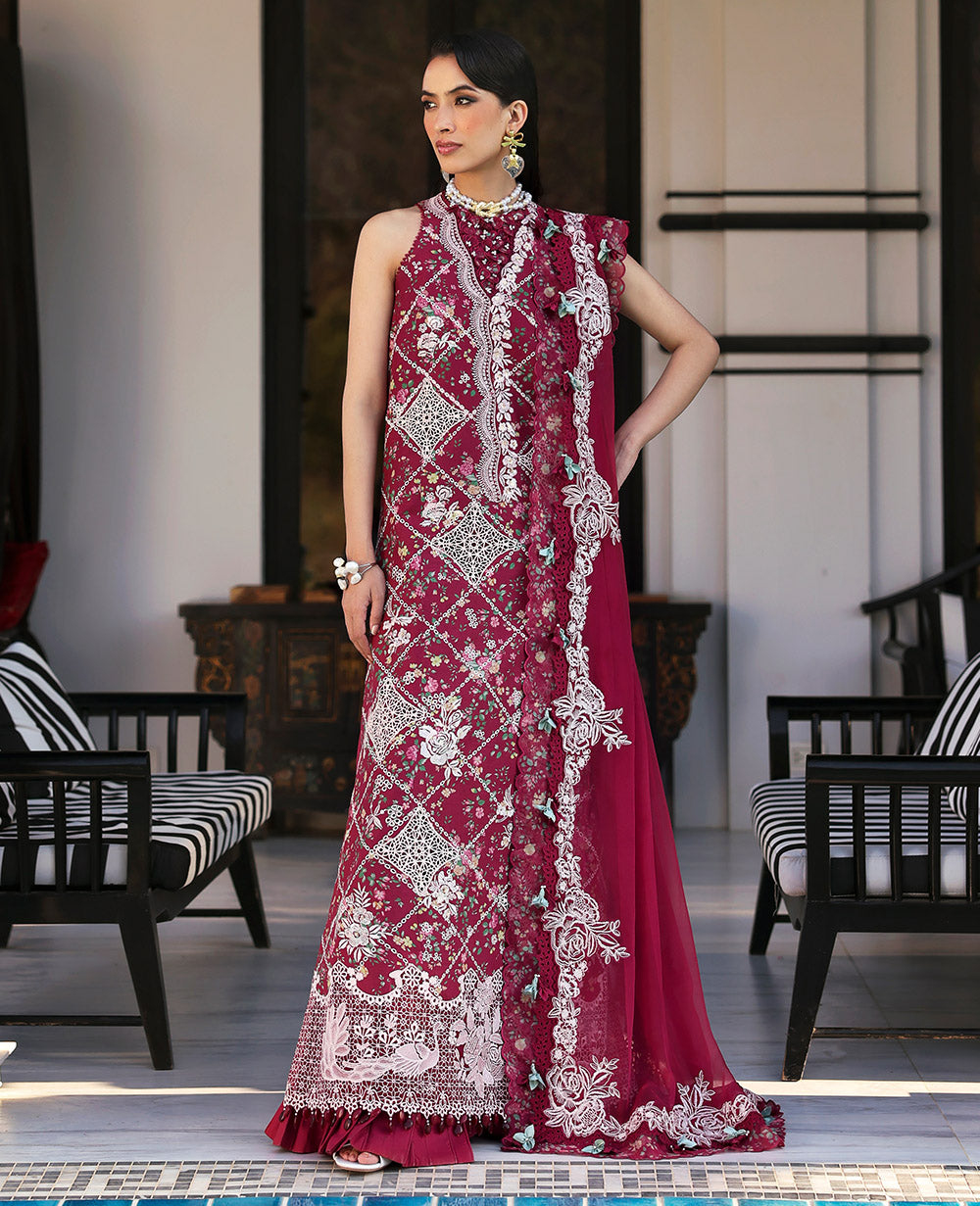 Republic Womenswear | Kalani Eid Luxury Lawn 25 | D8-B - Lyanna by Republic Womenswear - Designer Dress - Type: Ladies Clothes - Available at Libayah - 100% Original