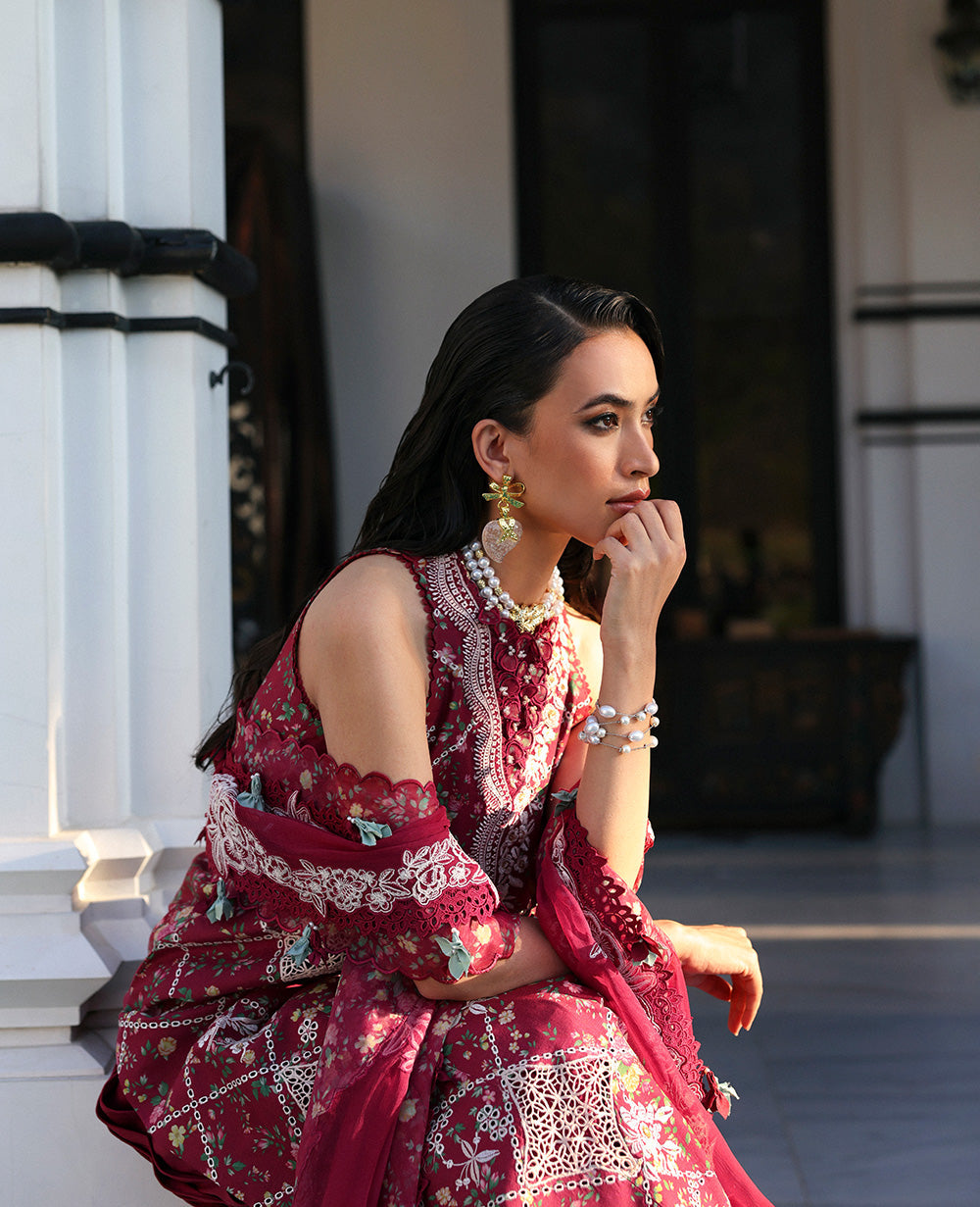 Republic Womenswear | Kalani Eid Luxury Lawn 25 | D8-B - Lyanna by Republic Womenswear - Designer Dress - Type: Ladies Clothes - Available at Libayah - 100% Original