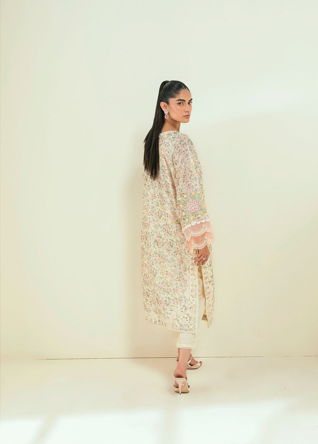 Dhanak | Signature Pret | SS24DA-2592 OFF-WHITE by Dhanak - Designer Dress - Type: Ladies Clothes - Available at Libayah - 100% Original
