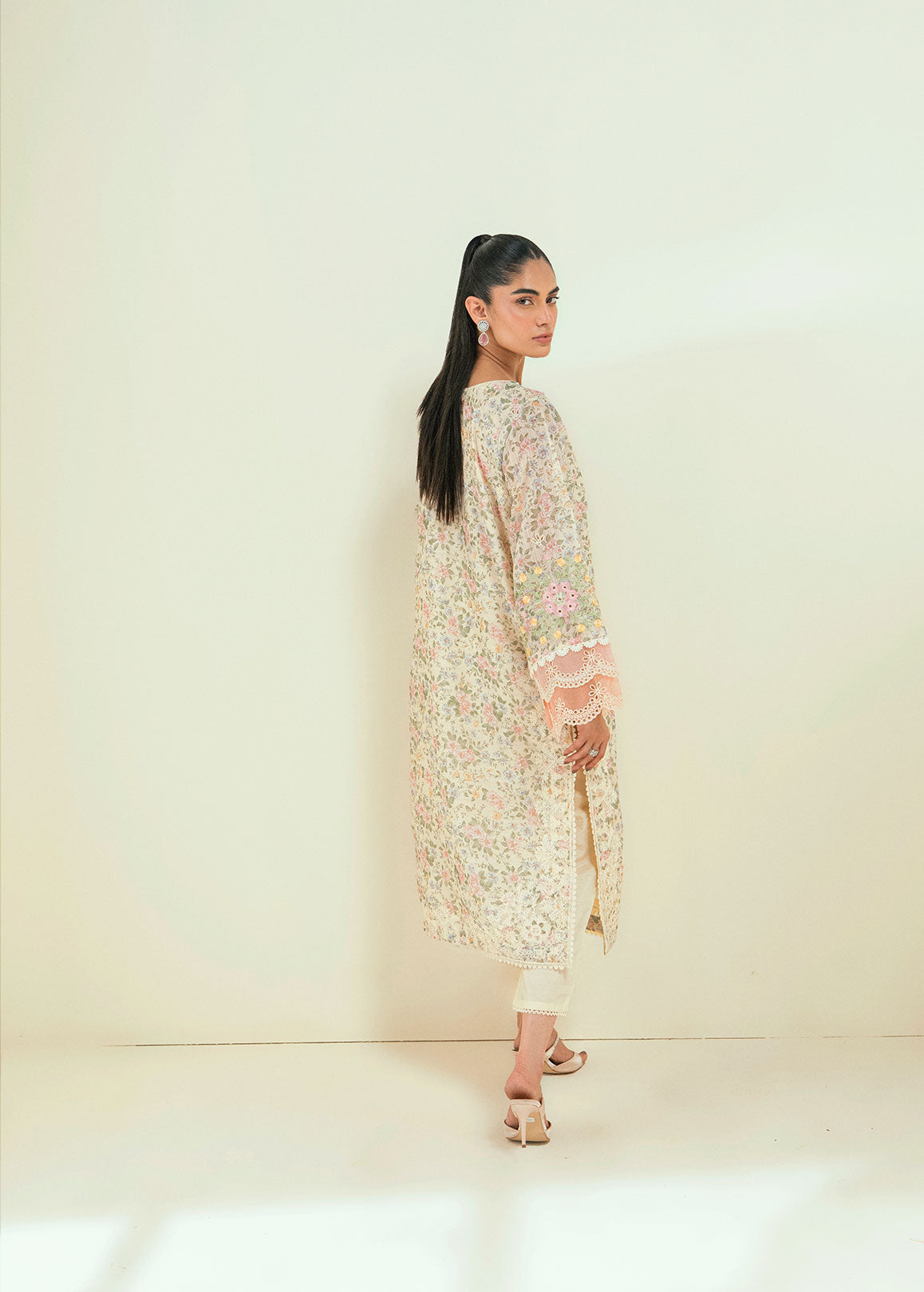 Dhanak | Signature Pret | SS24DA-2592 OFF-WHITE by Dhanak - Designer Dress - Type: Ladies Clothes - Available at Libayah - 100% Original