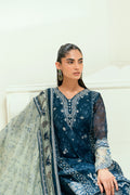 Dhanak | Signature Pret | SS25DA-2695 NAVY BLUE by Dhanak - Designer Dress - Type: Ladies Clothes - Available at Libayah - 100% Original