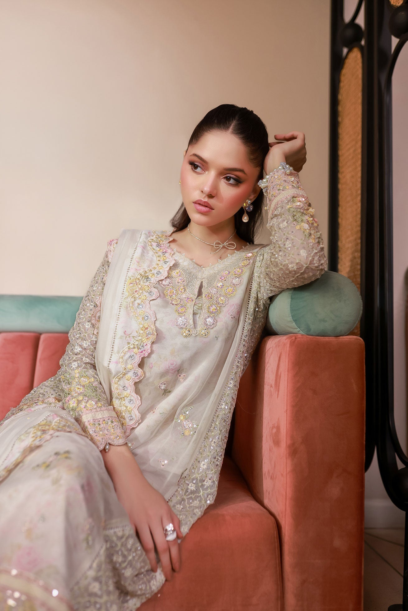 Dhanak | Chiffon Pret | SS25DA-2711 by Dhanak - Designer Dress - Type: Ladies Clothes - Available at Libayah - 100% Original