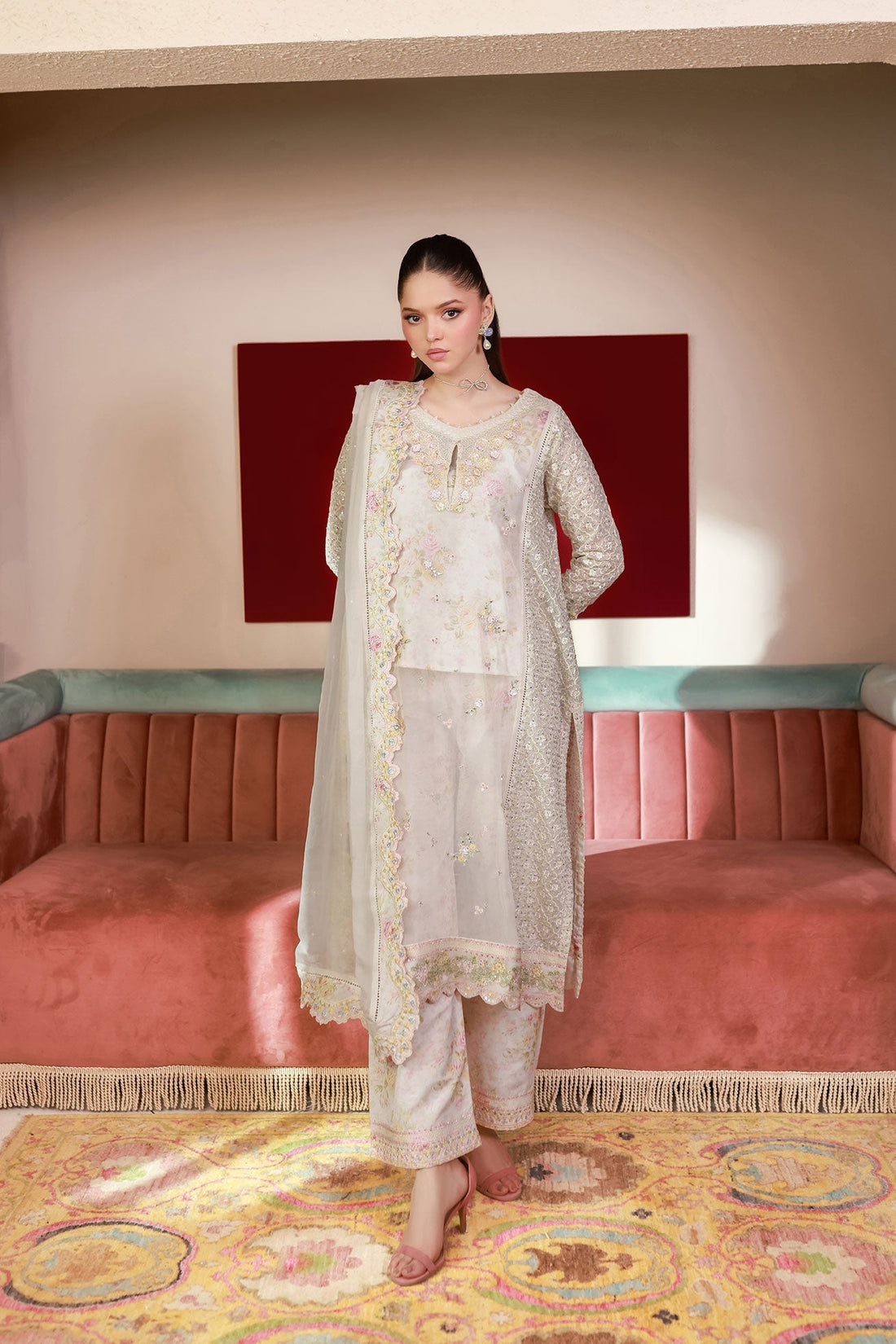 Dhanak | Chiffon Pret | SS25DA-2711 by Dhanak - Designer Dress - Type: Ladies Clothes - Available at Libayah - 100% Original