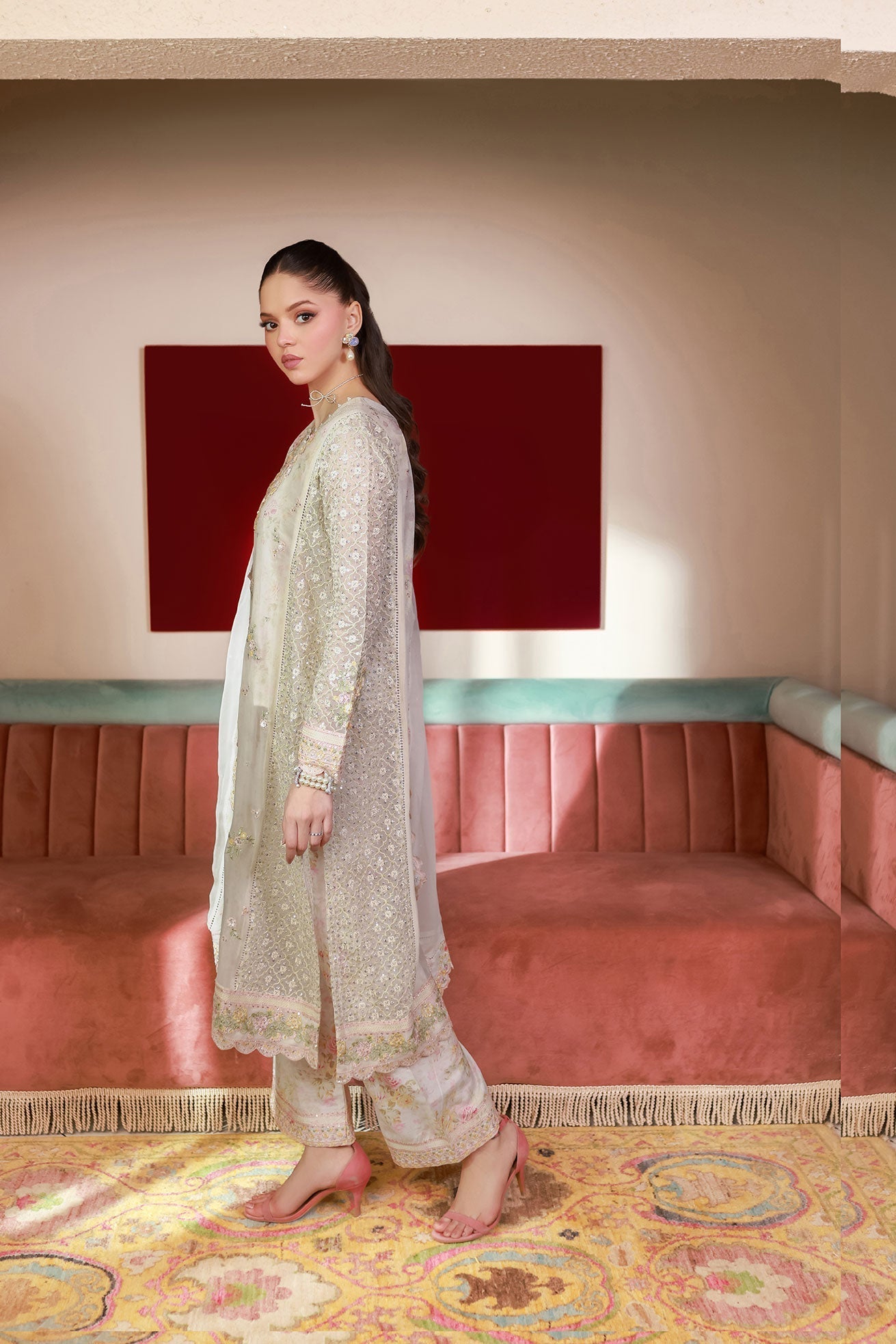 Dhanak | Chiffon Pret | SS25DA-2711 by Dhanak - Designer Dress - Type: Ladies Clothes - Available at Libayah - 100% Original