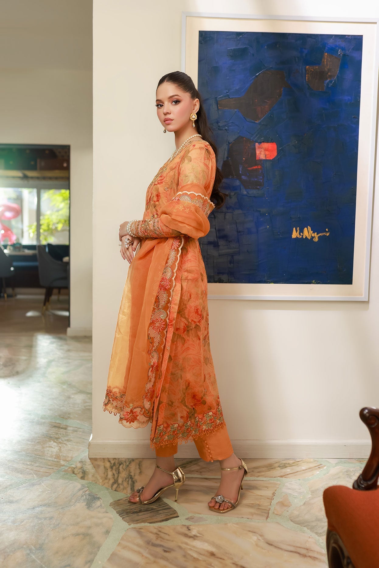Dhanak | Chiffon Pret | SS25DA-2716 by Dhanak - Designer Dress - Type: Ladies Clothes - Available at Libayah - 100% Original
