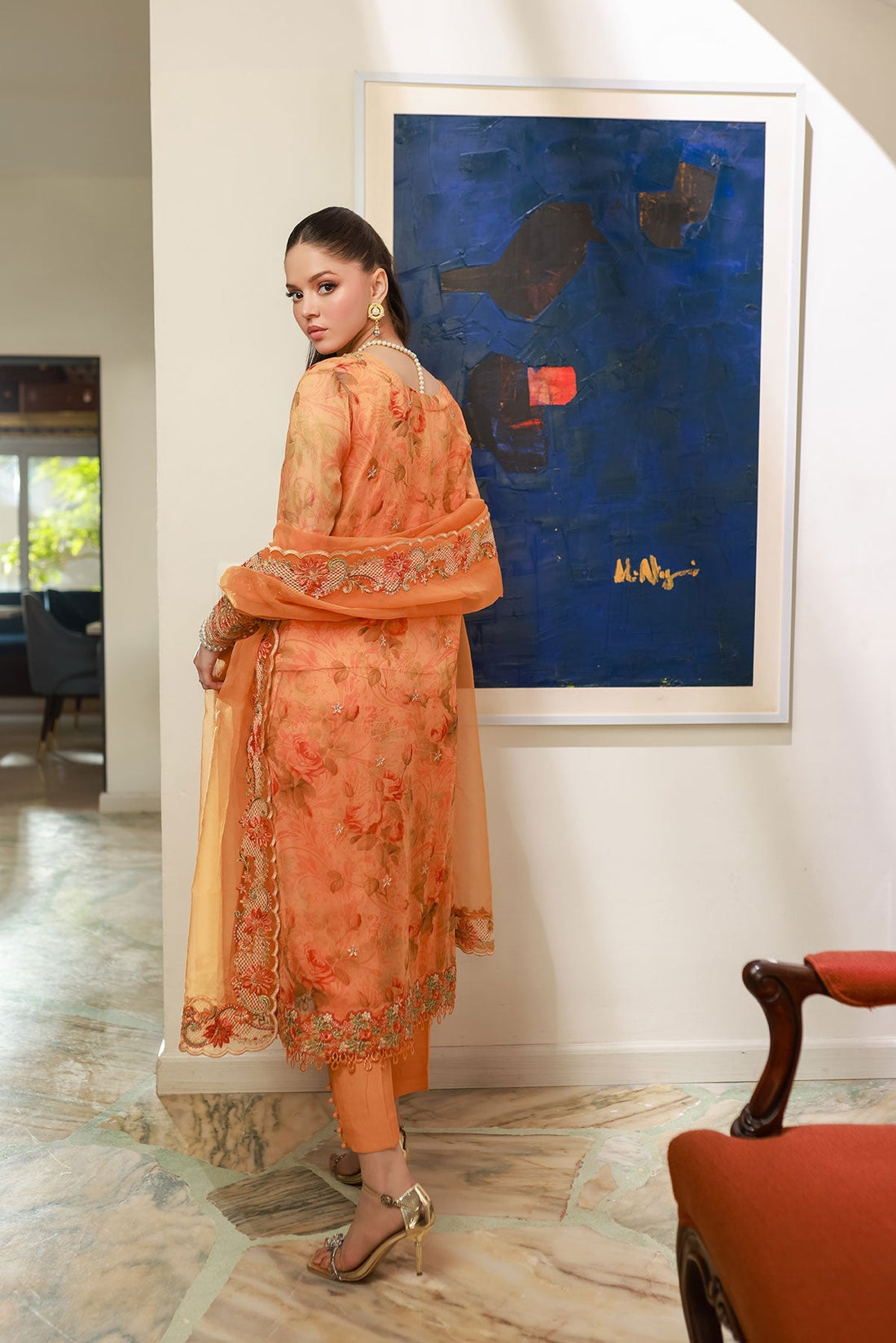 Dhanak | Chiffon Pret | SS25DA-2716 by Dhanak - Designer Dress - Type: Ladies Clothes - Available at Libayah - 100% Original