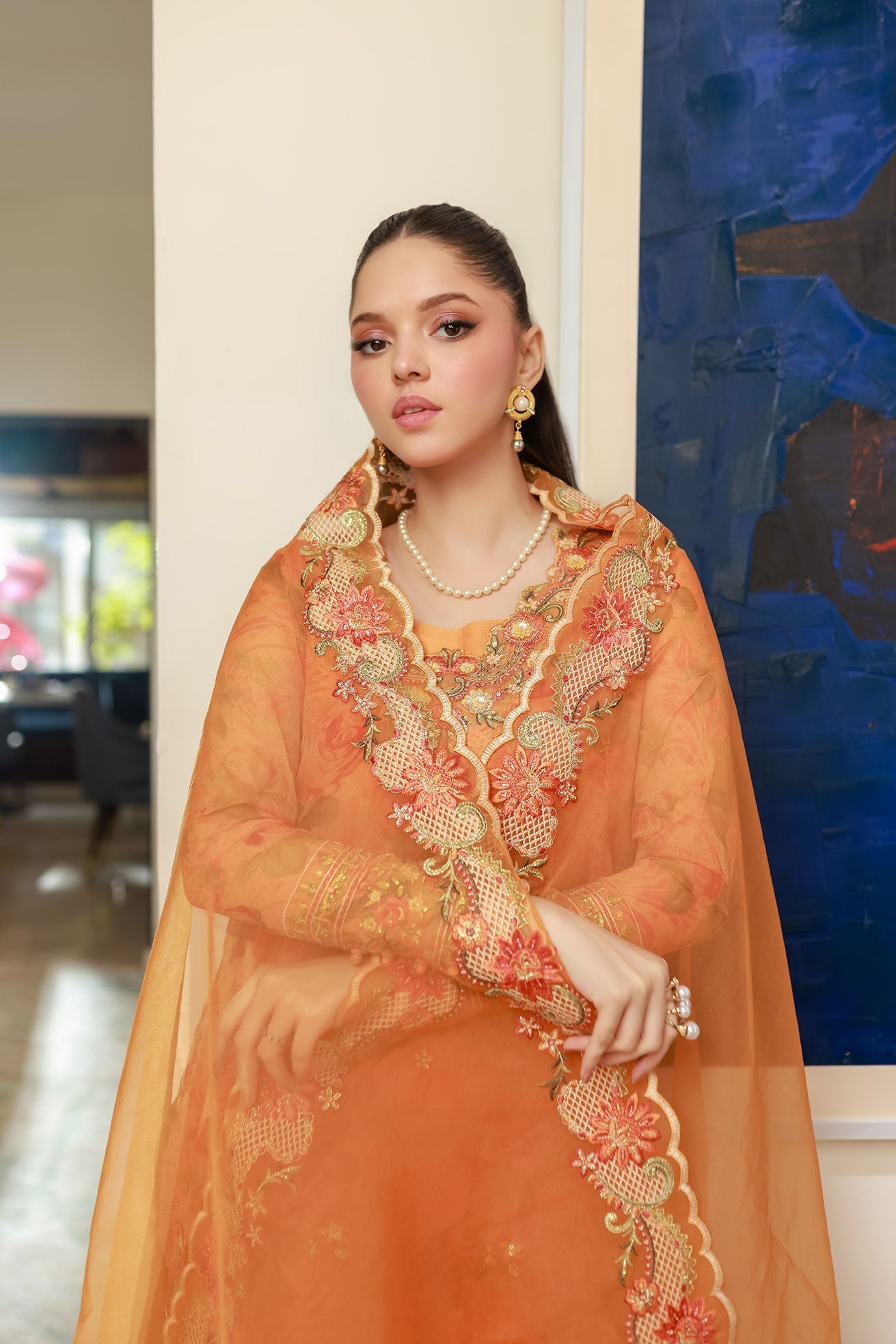 Dhanak | Chiffon Pret | SS25DA-2716 by Dhanak - Designer Dress - Type: Ladies Clothes - Available at Libayah - 100% Original