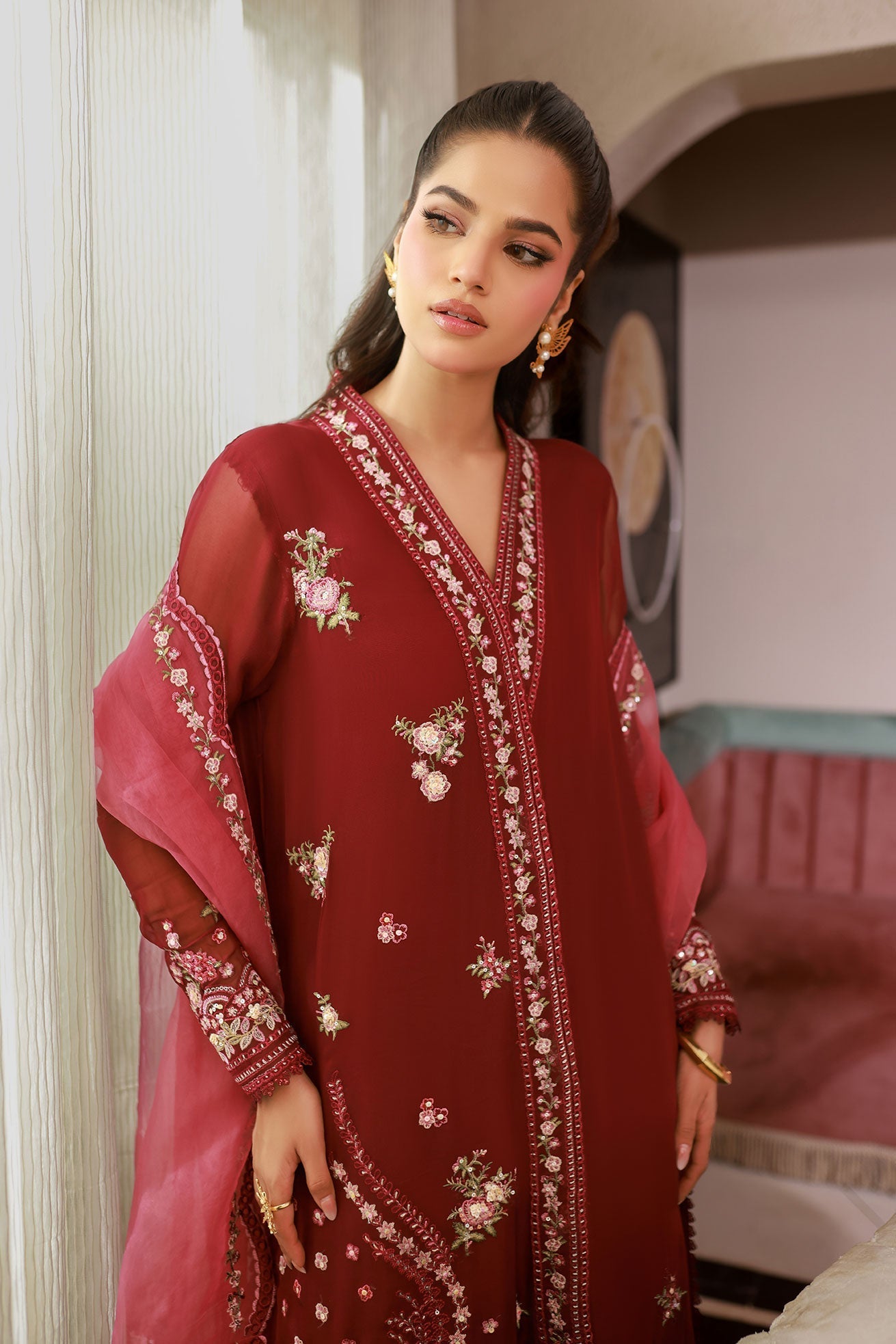 Dhanak | Chiffon Pret | SS25DA-2719 by Dhanak - Designer Dress - Type: Ladies Clothes - Available at Libayah - 100% Original