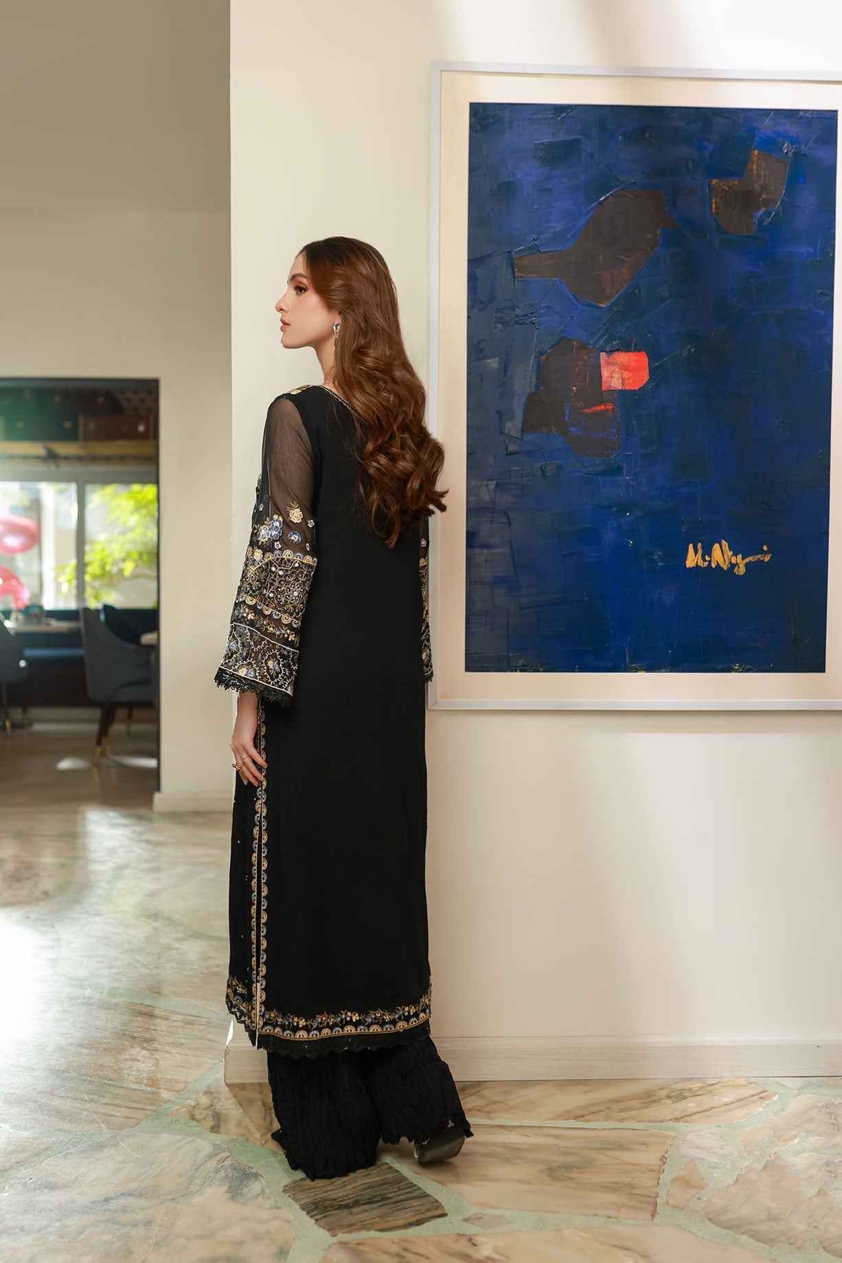 Dhanak | Chiffon Pret | SS25DA-2720 by Dhanak - Designer Dress - Type: Ladies Clothes - Available at Libayah - 100% Original