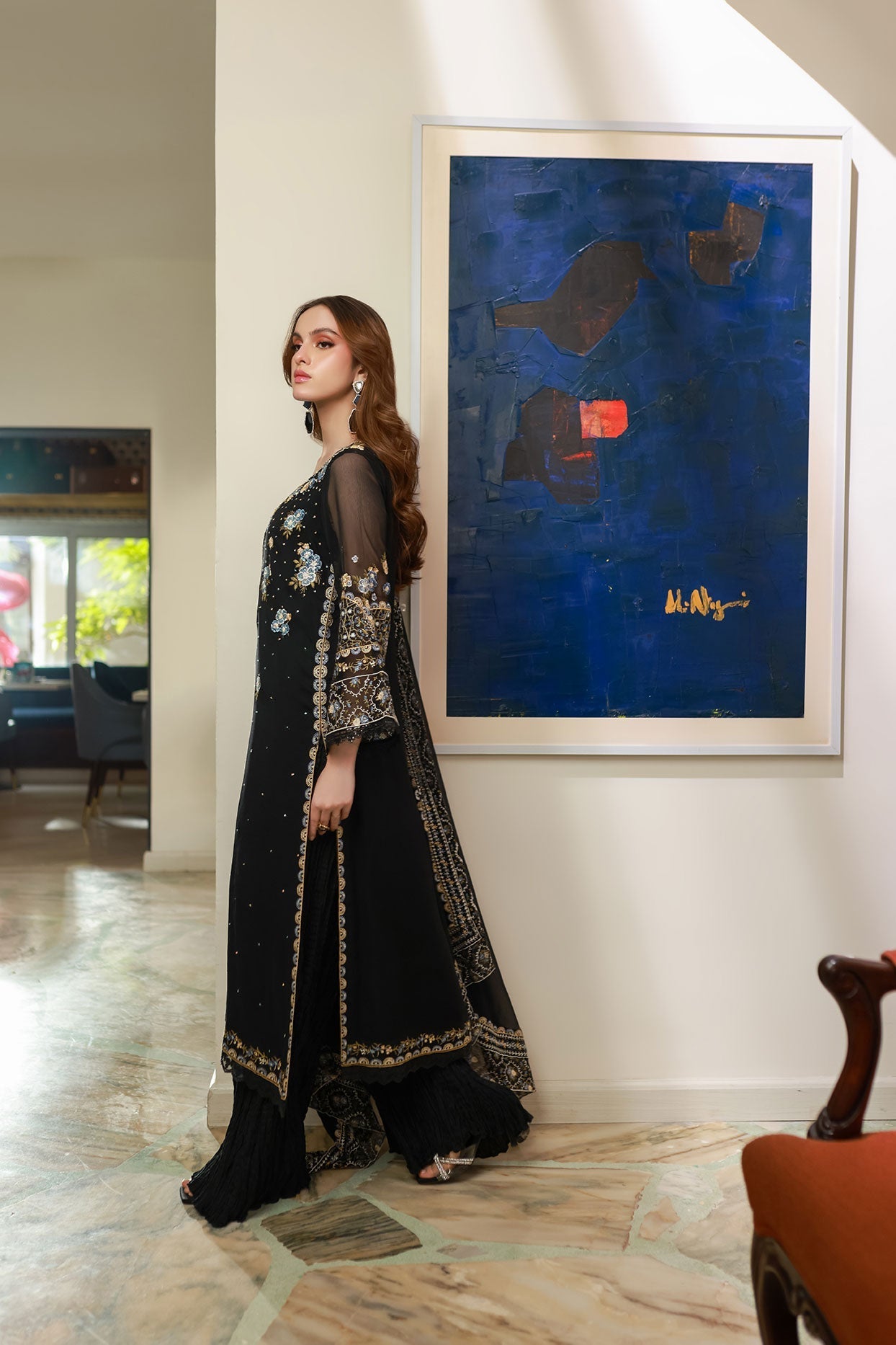 Dhanak | Chiffon Pret | SS25DA-2720 by Dhanak - Designer Dress - Type: Ladies Clothes - Available at Libayah - 100% Original