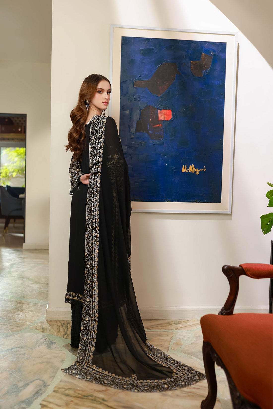 Dhanak | Chiffon Pret | SS25DA-2720 by Dhanak - Designer Dress - Type: Ladies Clothes - Available at Libayah - 100% Original