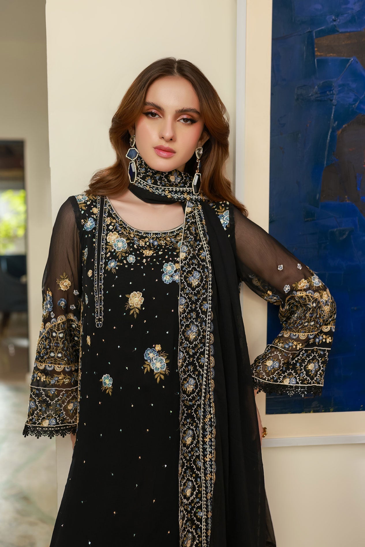 Dhanak | Chiffon Pret | SS25DA-2720 by Dhanak - Designer Dress - Type: Ladies Clothes - Available at Libayah - 100% Original