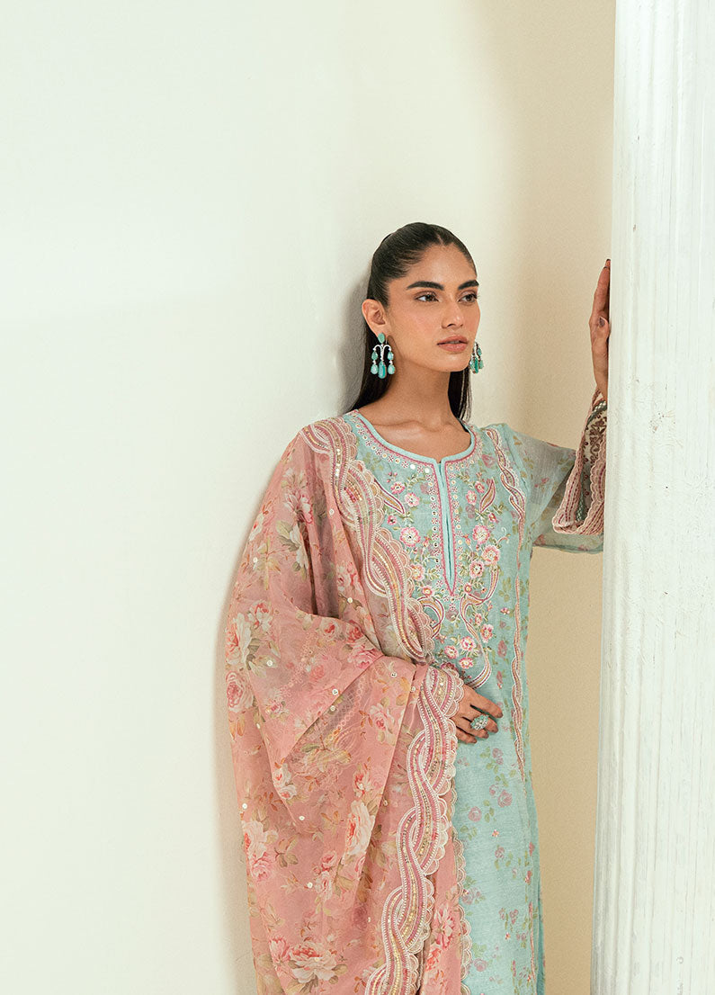 Dhanak | Signature Pret | SS25DA-2722 L-GREEN by Dhanak - Designer Dress - Type: Ladies Clothes - Available at Libayah - 100% Original