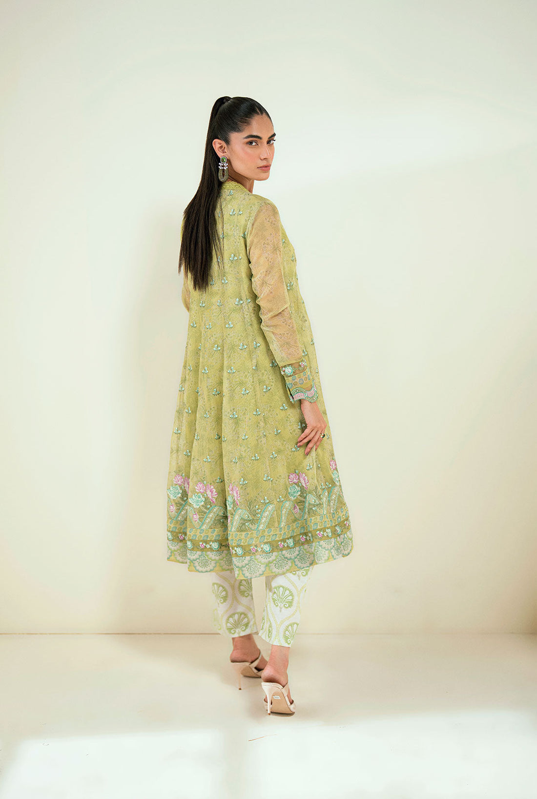 Dhanak | Signature Pret | SS25DA-2729 L-GREEN by Dhanak - Designer Dress - Type: Ladies Clothes - Available at Libayah - 100% Original