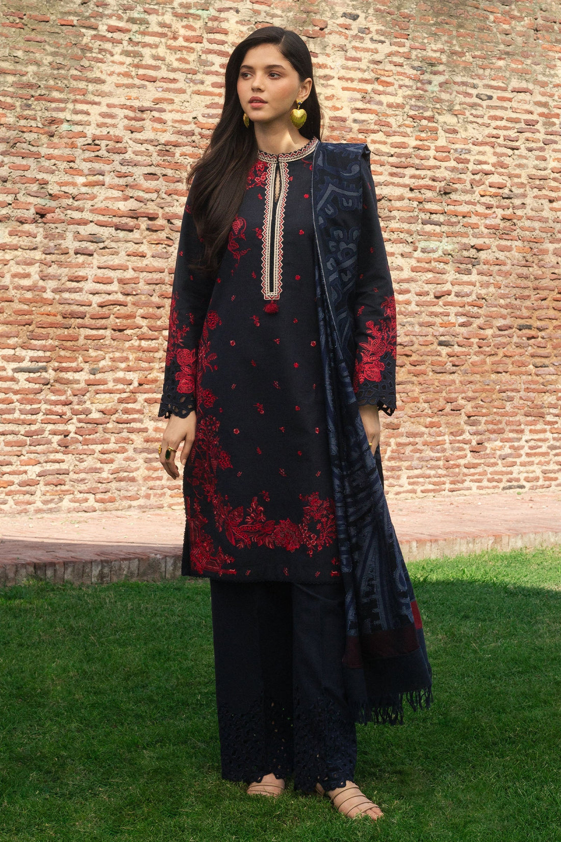 Zara Shahjahan | Winter 24 |  DARYA-D2 by Zara Shahjahan - Designer Dress - Type: Ladies Clothes - Available at Libayah - 100% Original